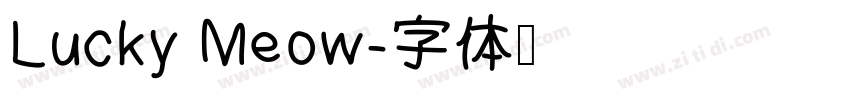 Lucky Meow字体转换
